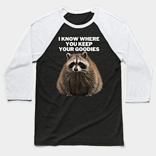 fat raccoon Baseball T-Shirt